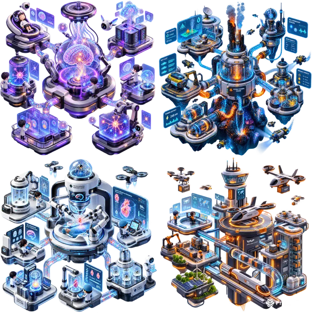Isometric Tech Ecosystem UI Assets