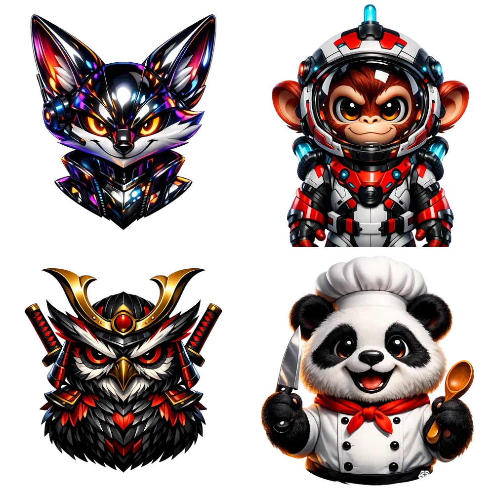 Professional Brand Mascot Logo Assets