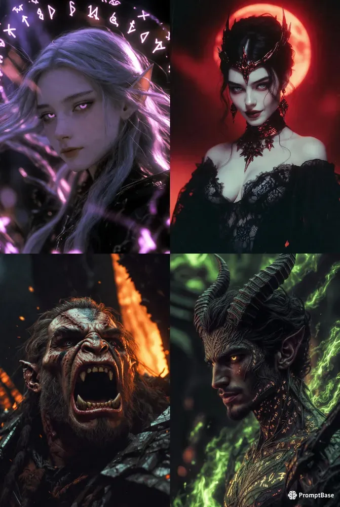 Cinematic Dark Fantasy Portraits