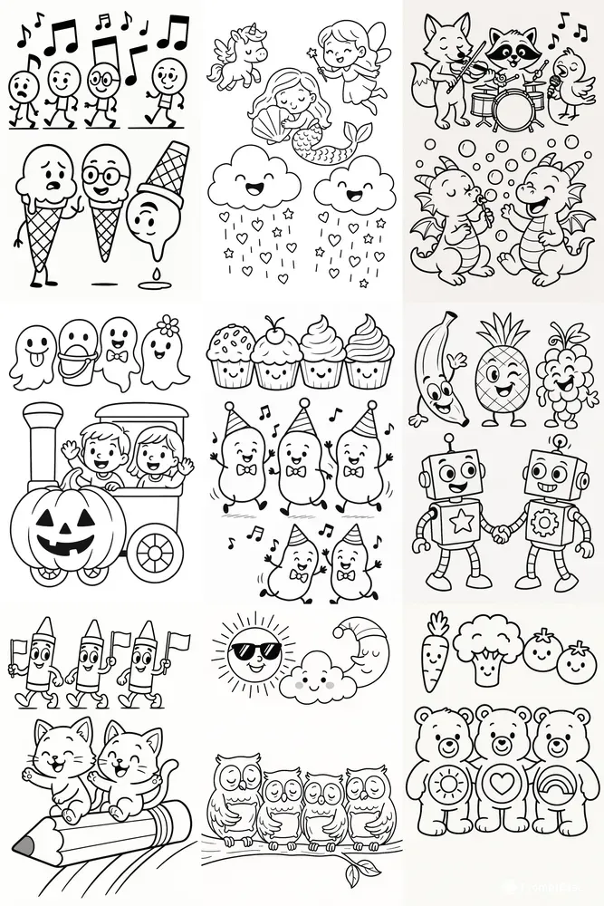 Happy Doodle Scenes