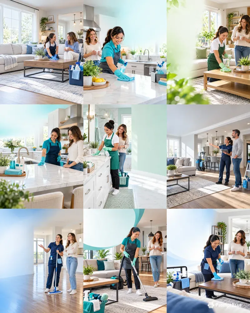 Home Cleaning Ad Visuals