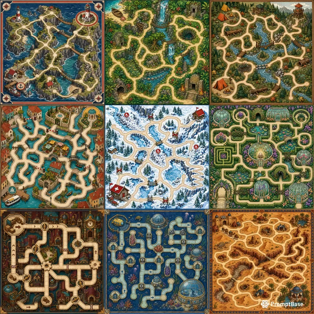 Analog Adventure Puzzle Boards