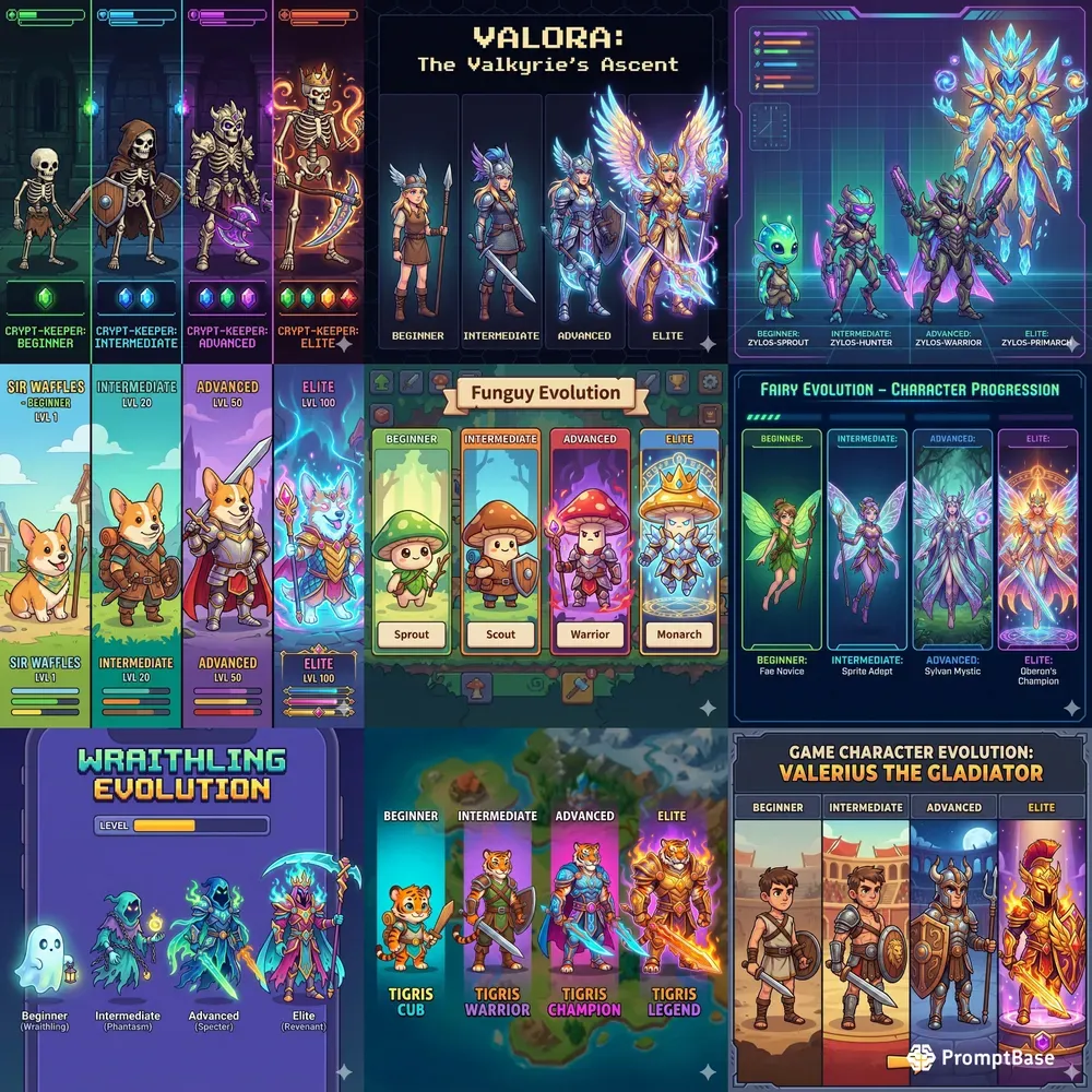 Videogame Character Evolution Images