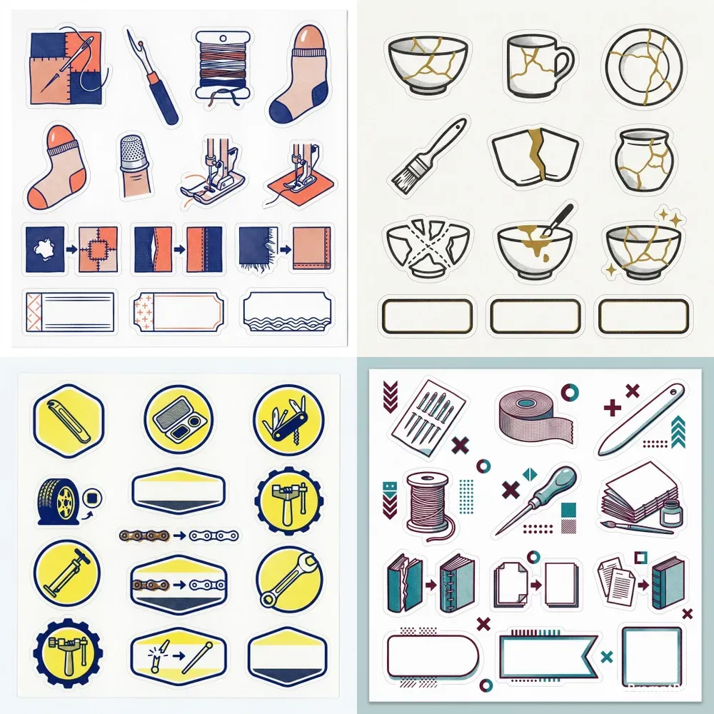 Repair Patch Label Stickers