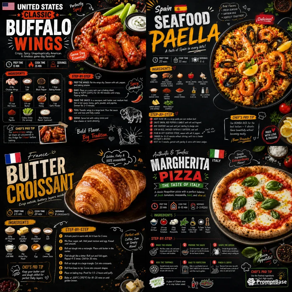 Global Recipe Poster Packs 2026