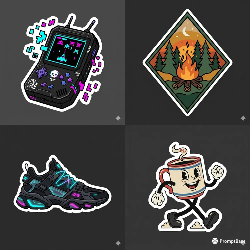 Premium Diecut Vector Sticker Generator