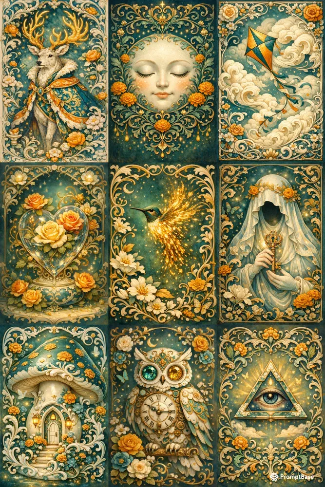 The Gilded Porcelain Oracles