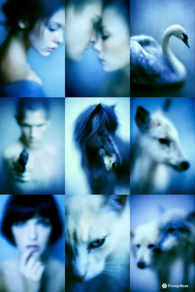 Blue Blur Dream Portraits