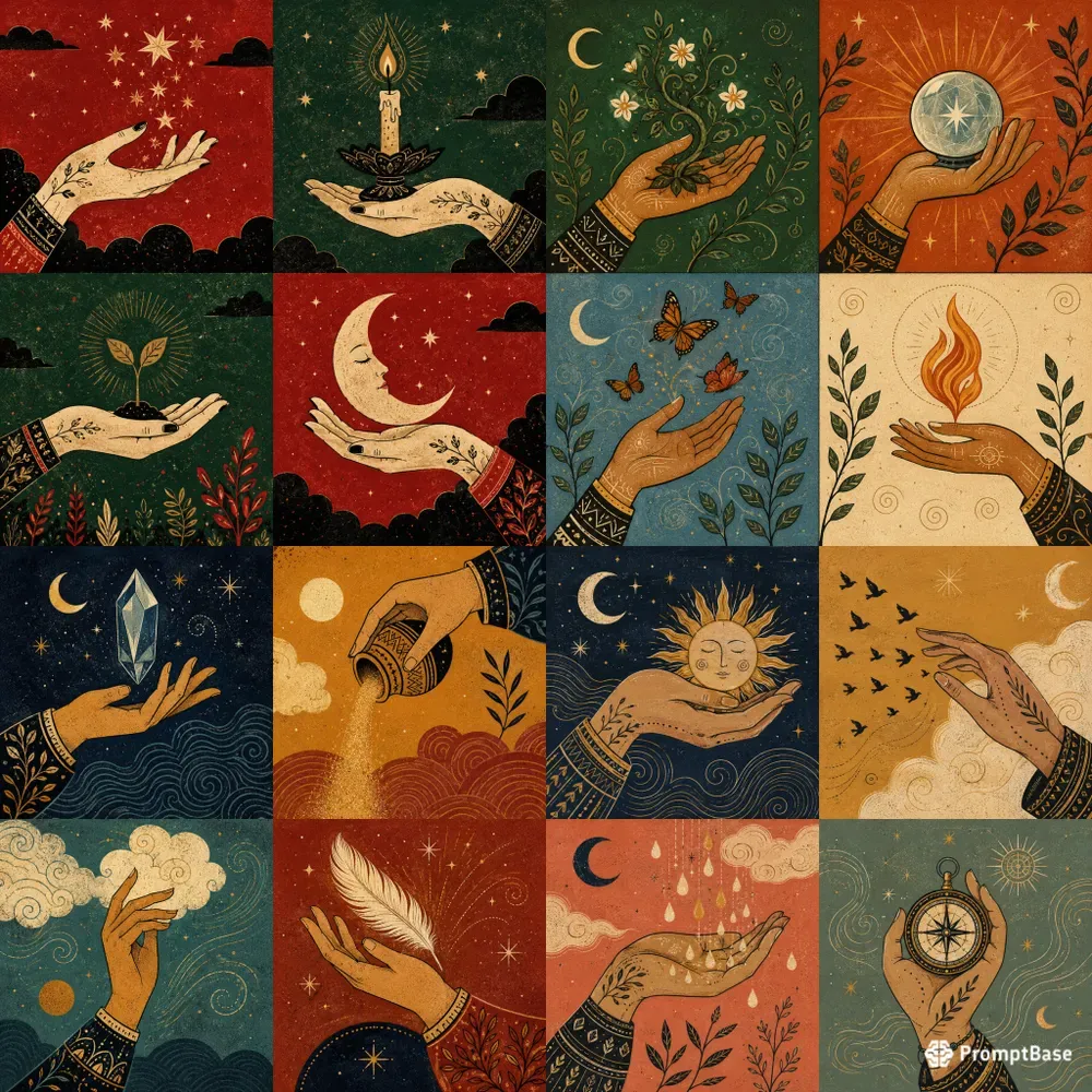 Symbolic Folk Hands