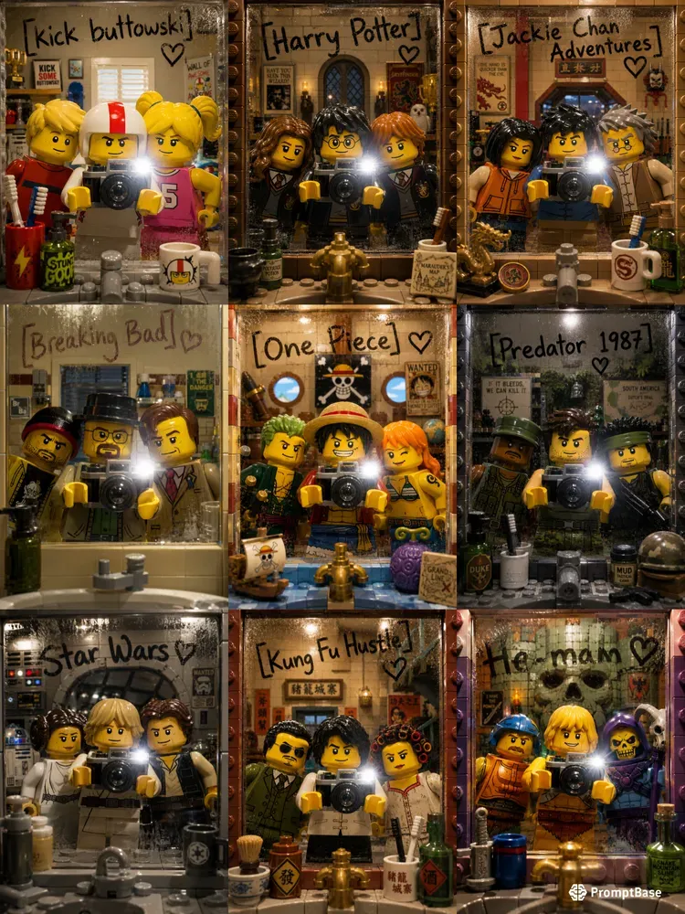 Lego Movie Universe Mirror Selfies