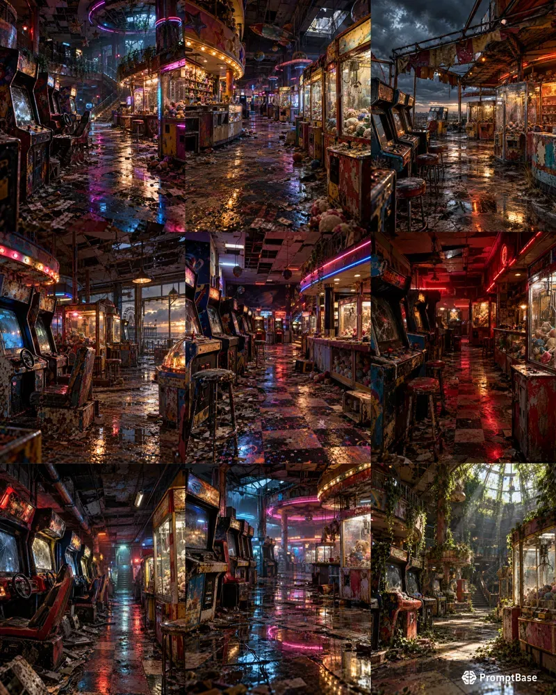 Hyperrealistic Forgotten Arcades