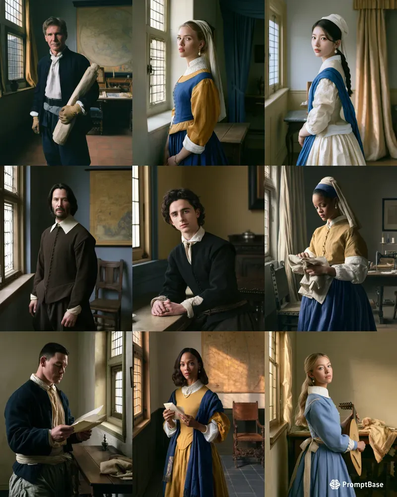 Your Photos As Vermeer Portraits