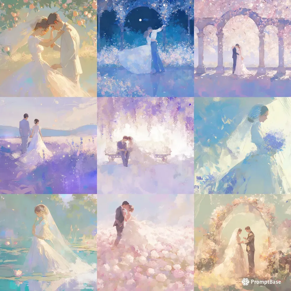 Dreamlike Wedding Illustrations
