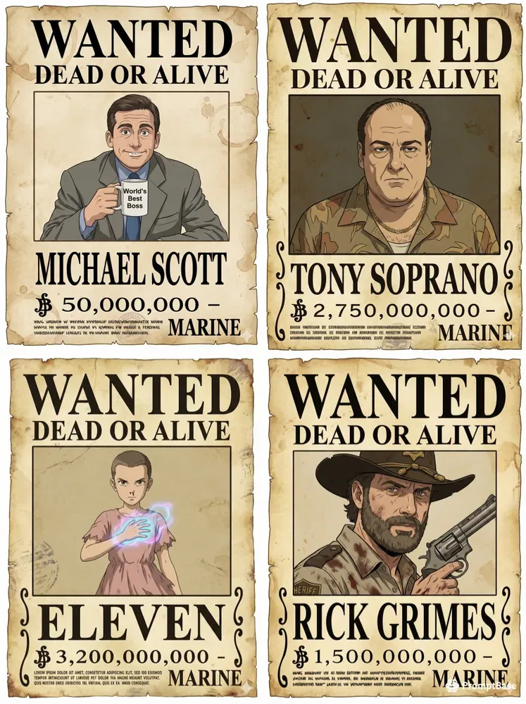 Anime Ted Posters One Piece Bounties