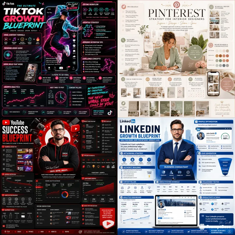 Social Media Strategy Infographics