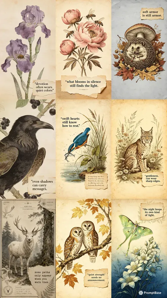 Vintage Naturalist Poster Templates