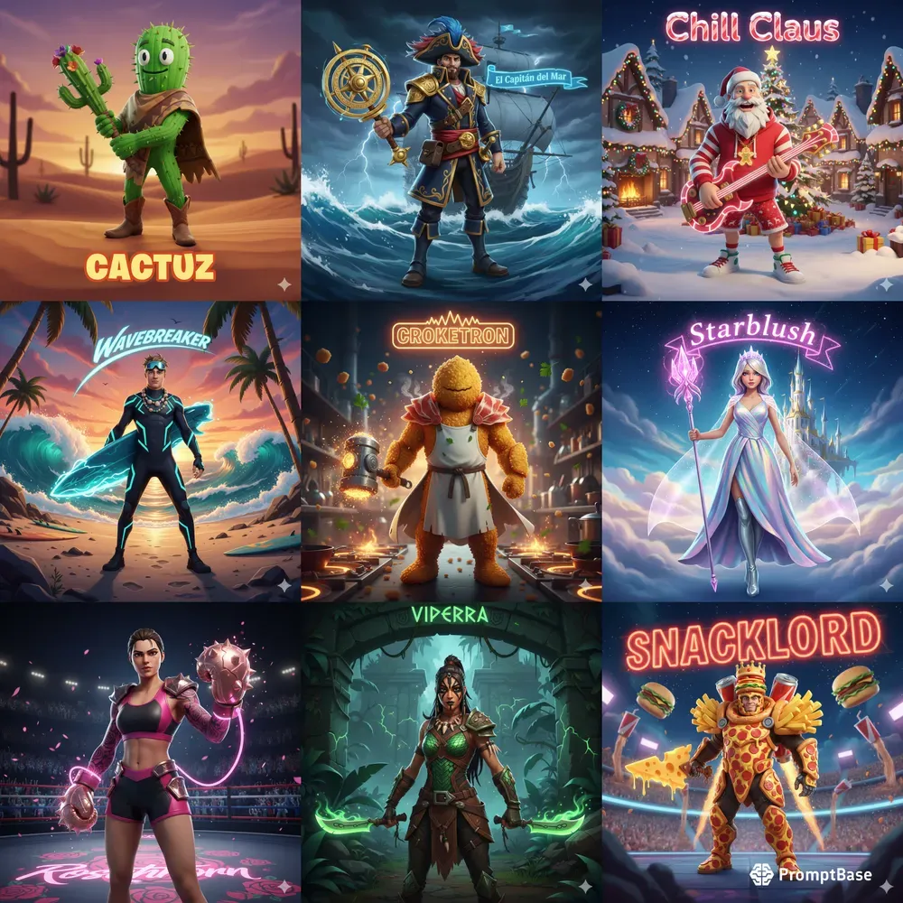 Fortnite Skin Concept Generators 8K