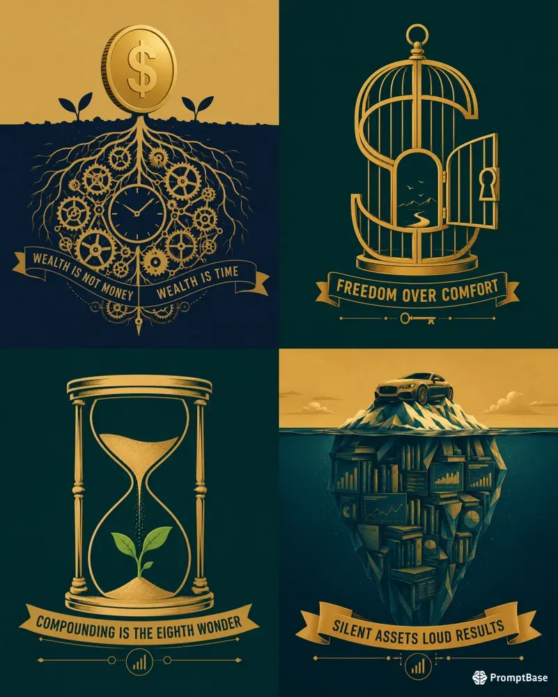 Financial Alchemy Minimal Vector Art