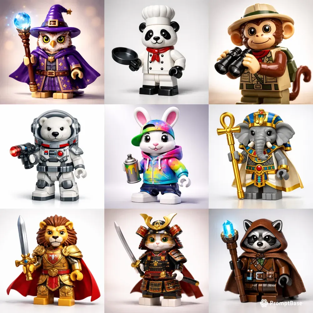 Cinematic Lego Animal Minifigure Set Pros