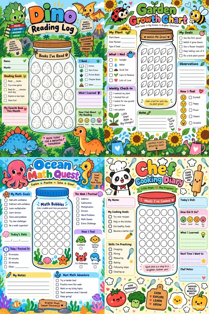 Kids Educational Tracker Printables