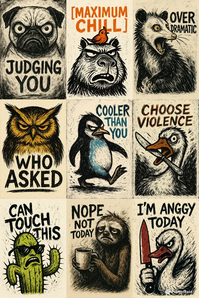 Sarcastic Grunge Ink Chronicles
