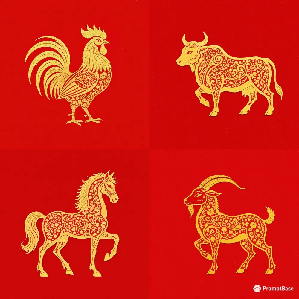 Happy Lunar Year Golden Animal Generators