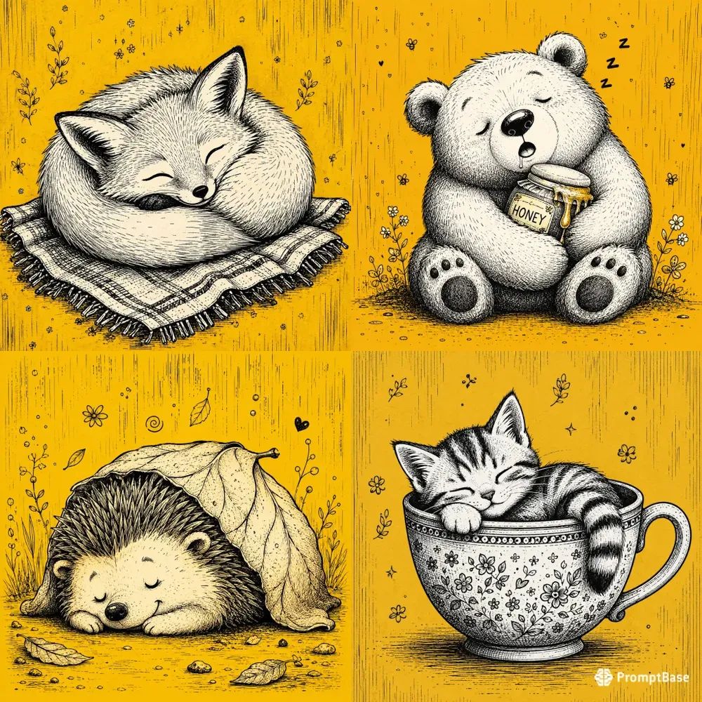 Cozy Ink Character Sketches