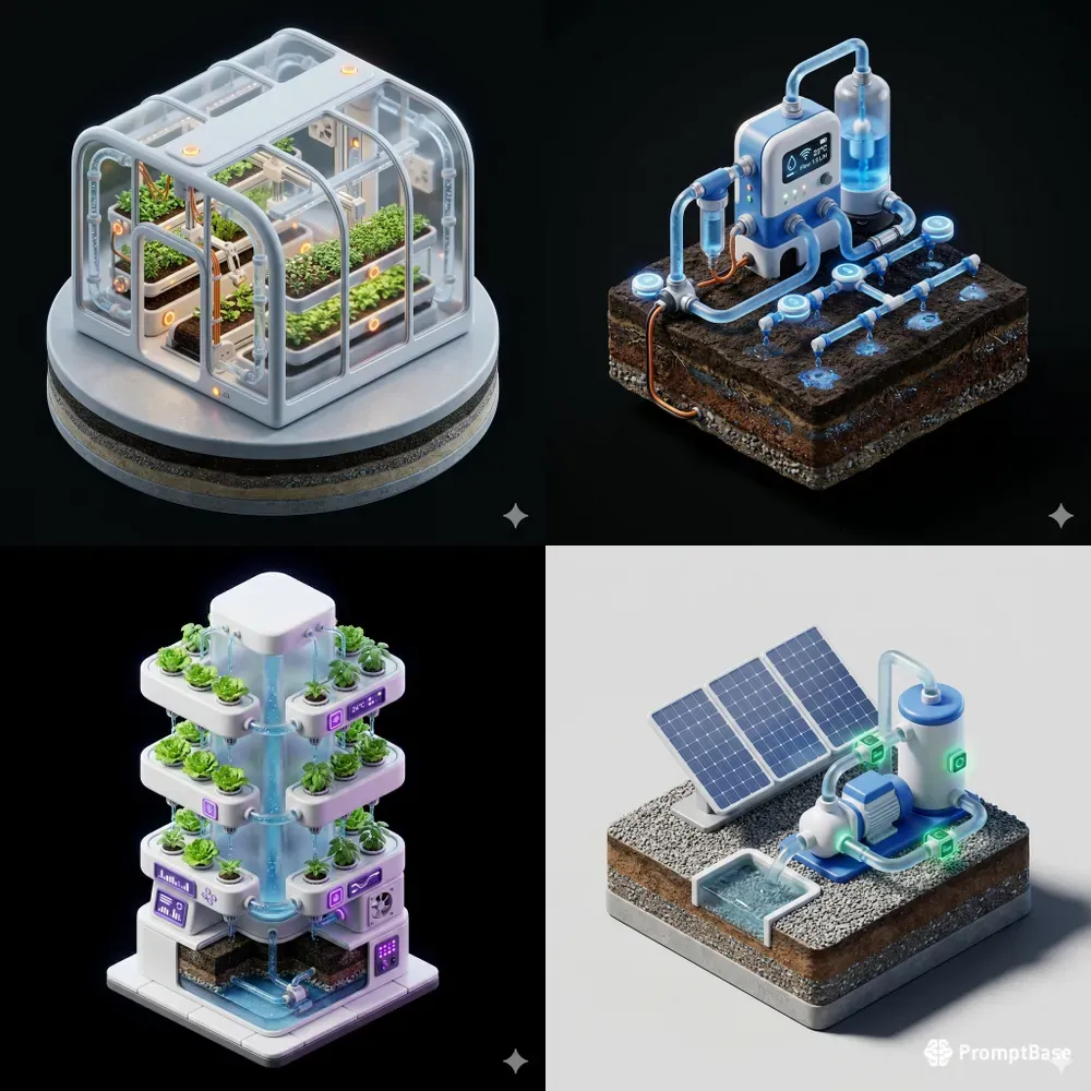 Smart Tech UI UX Isometric 3D Assets