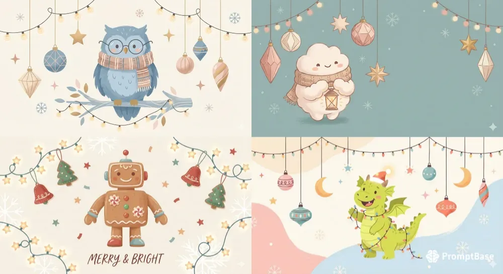 Whimsical Christmas Charm Packs