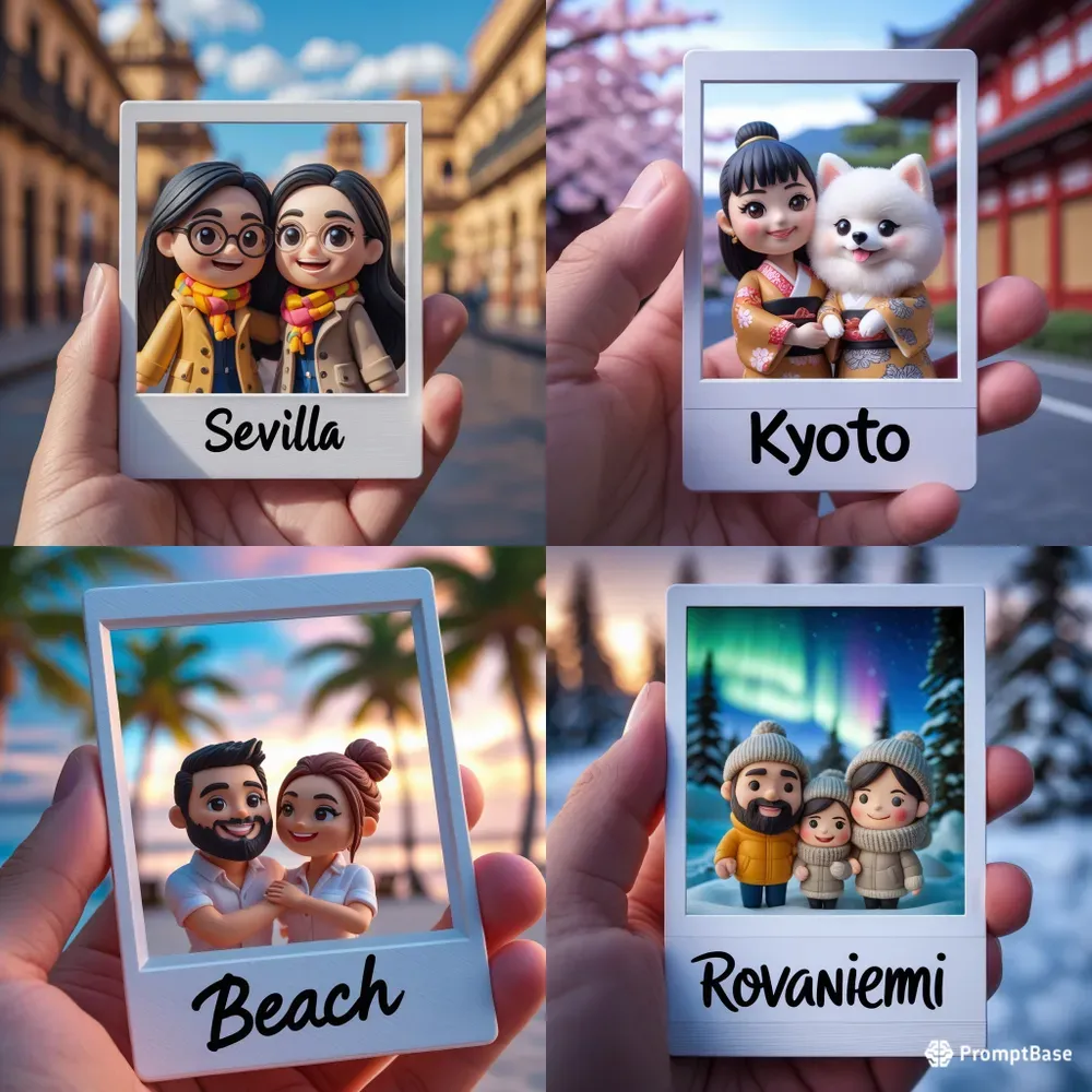 3D Chibi Couple Instax Photo Generator