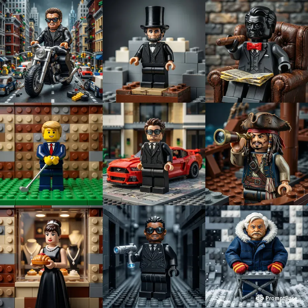 Famous Stars As Lego Minifigures