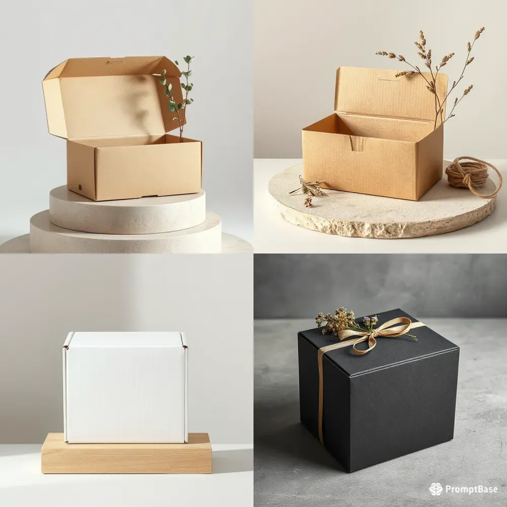 Packaging Mockup Eco Mailer Boxes