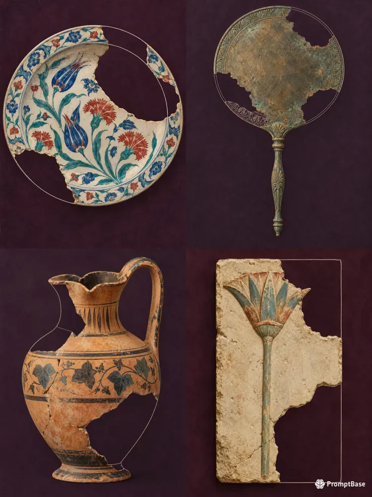 Archaeological Fragment Art Prints