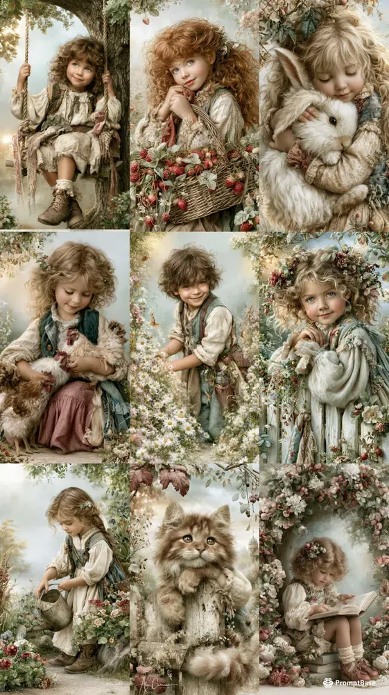 Vintage Countryside Children Portraits
