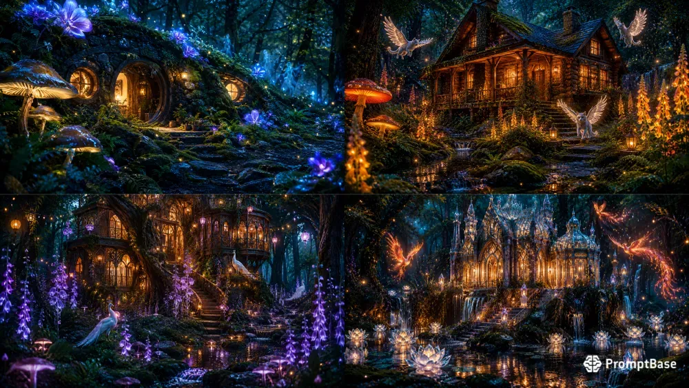 Whimsical Enchanted Cottage Art Assets