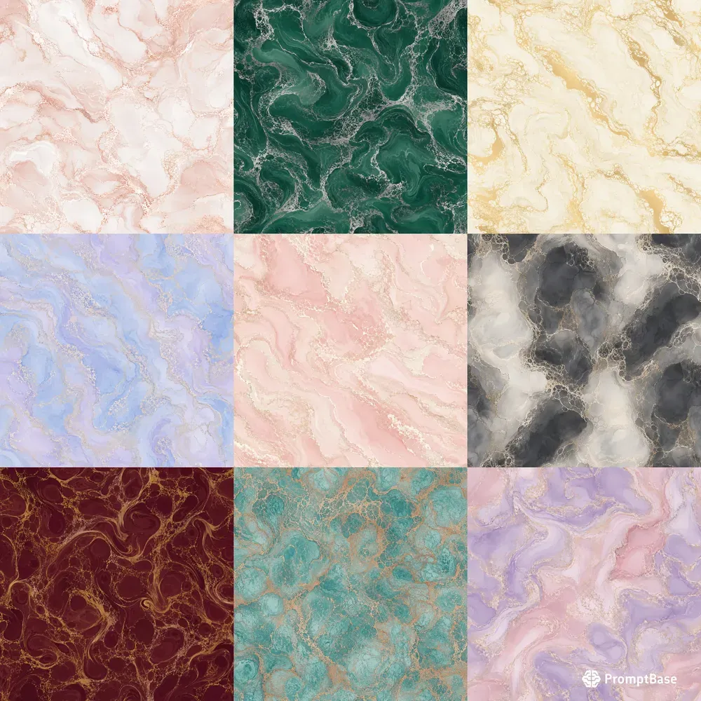 Marbled Papers With Delicate Lace