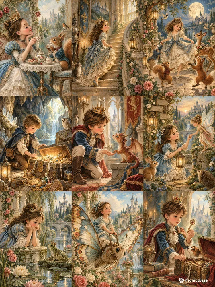 Magical Kids Story Book Illustrations