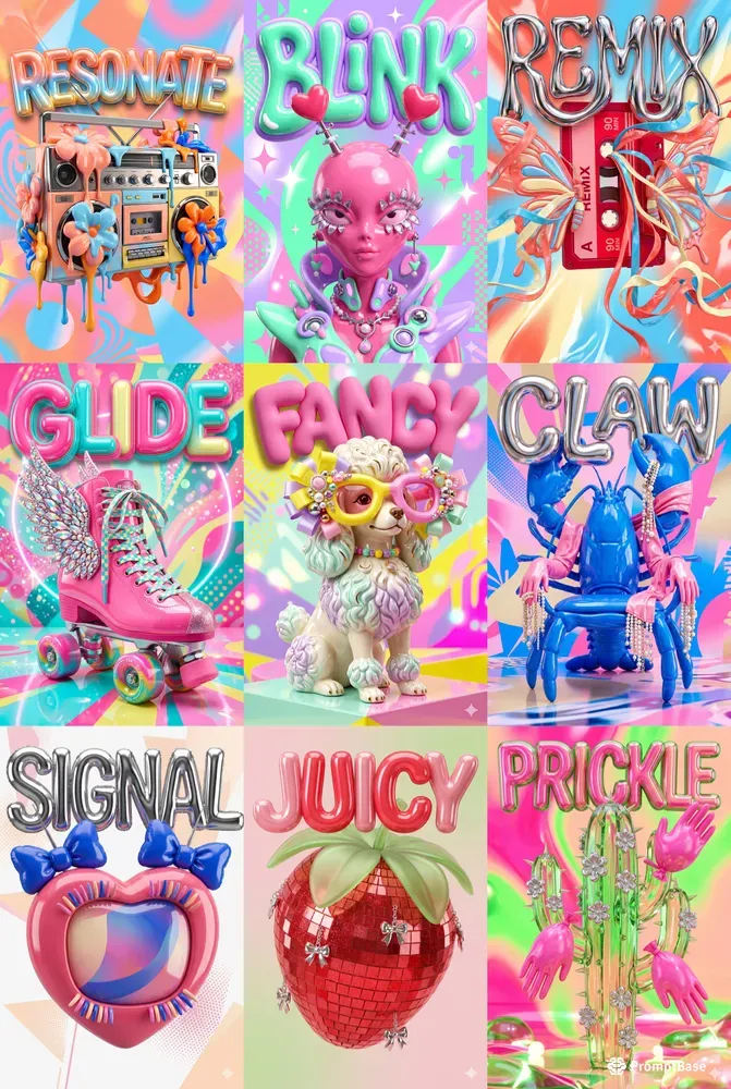 Pop Avant Garde Editorial Poster Ads