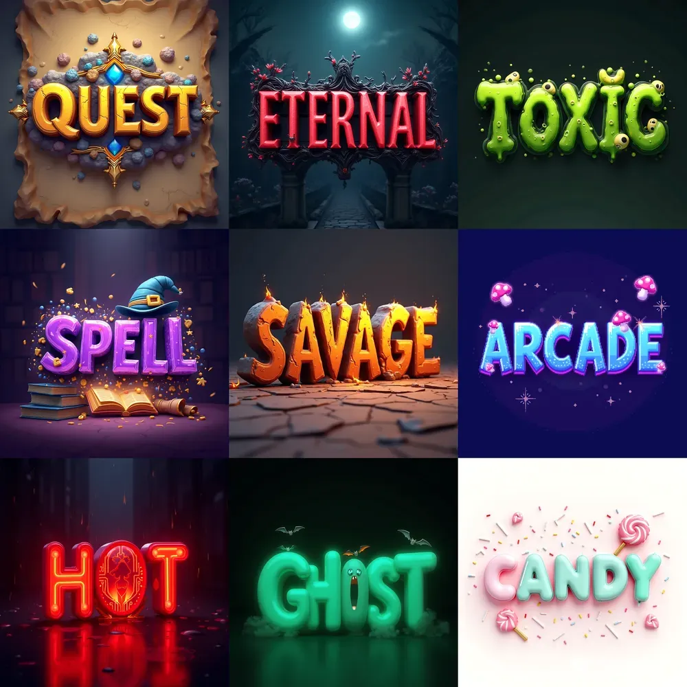 Flux 3d Cartoon Typography Masterpieces