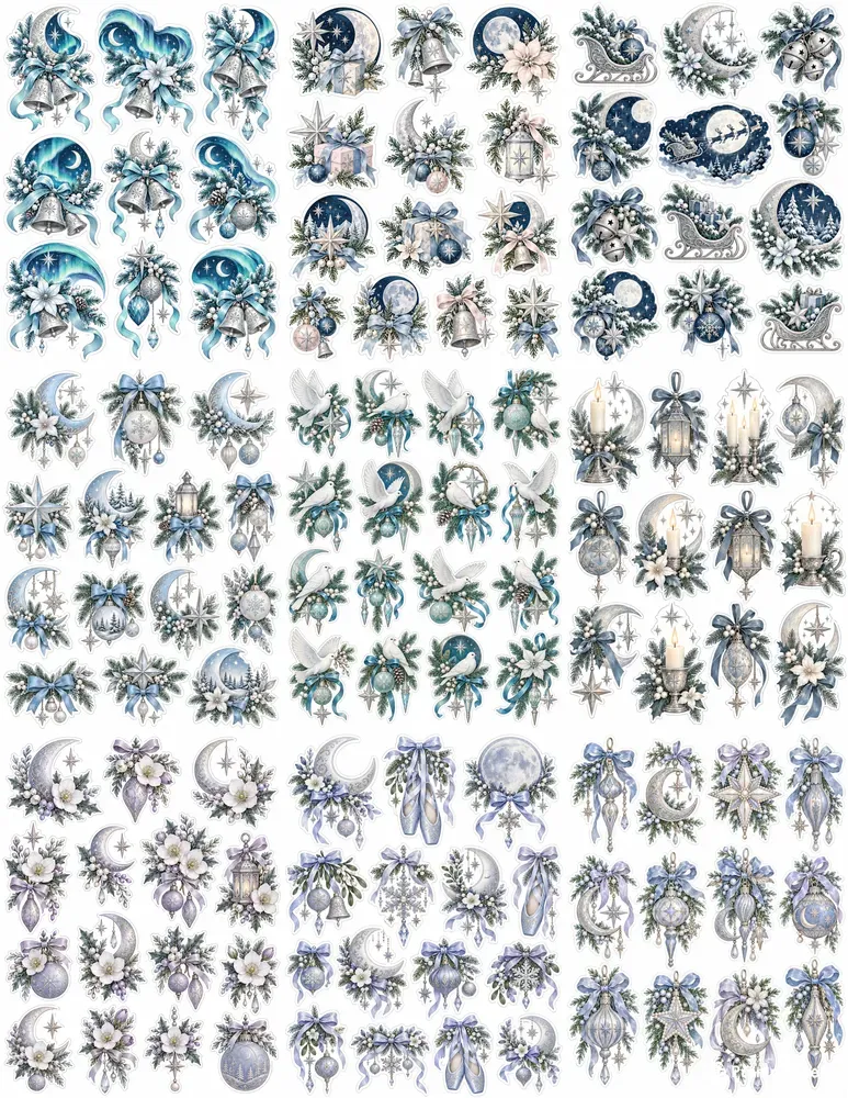 Winter Celestial Fussy Cuts