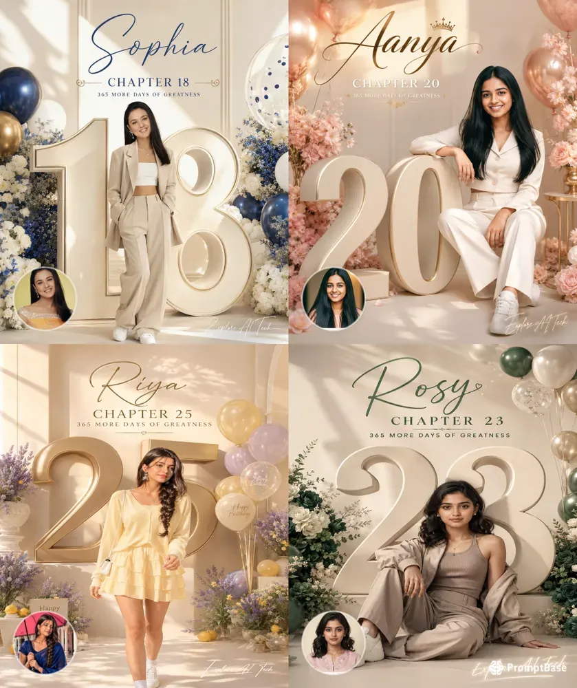 Vogue Style Birthday Posters