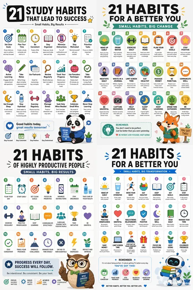 Motivation Infographic Animals