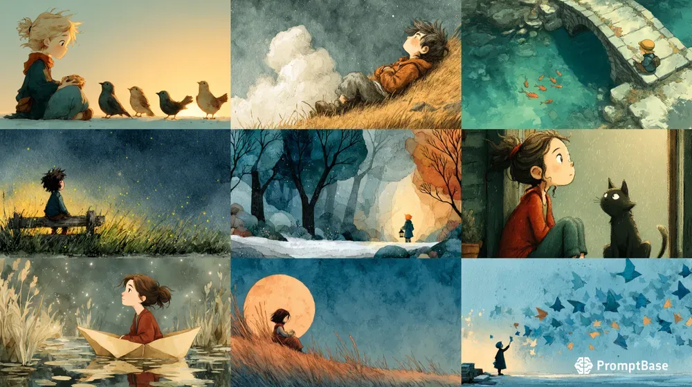 Poetic Childrens Storybook Illustrations