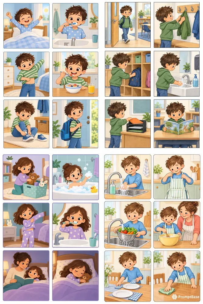 Kids Routine Card Creators