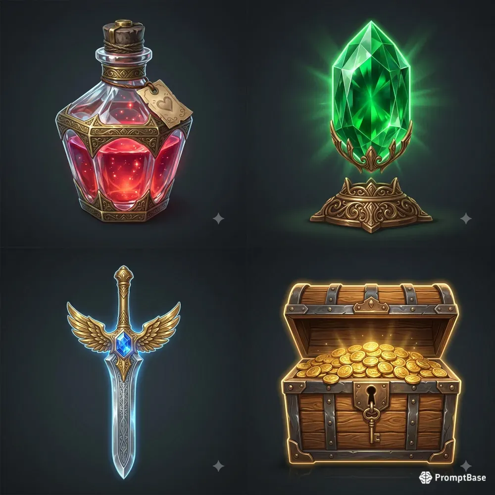 RPG Game Item Icon Asset Studios