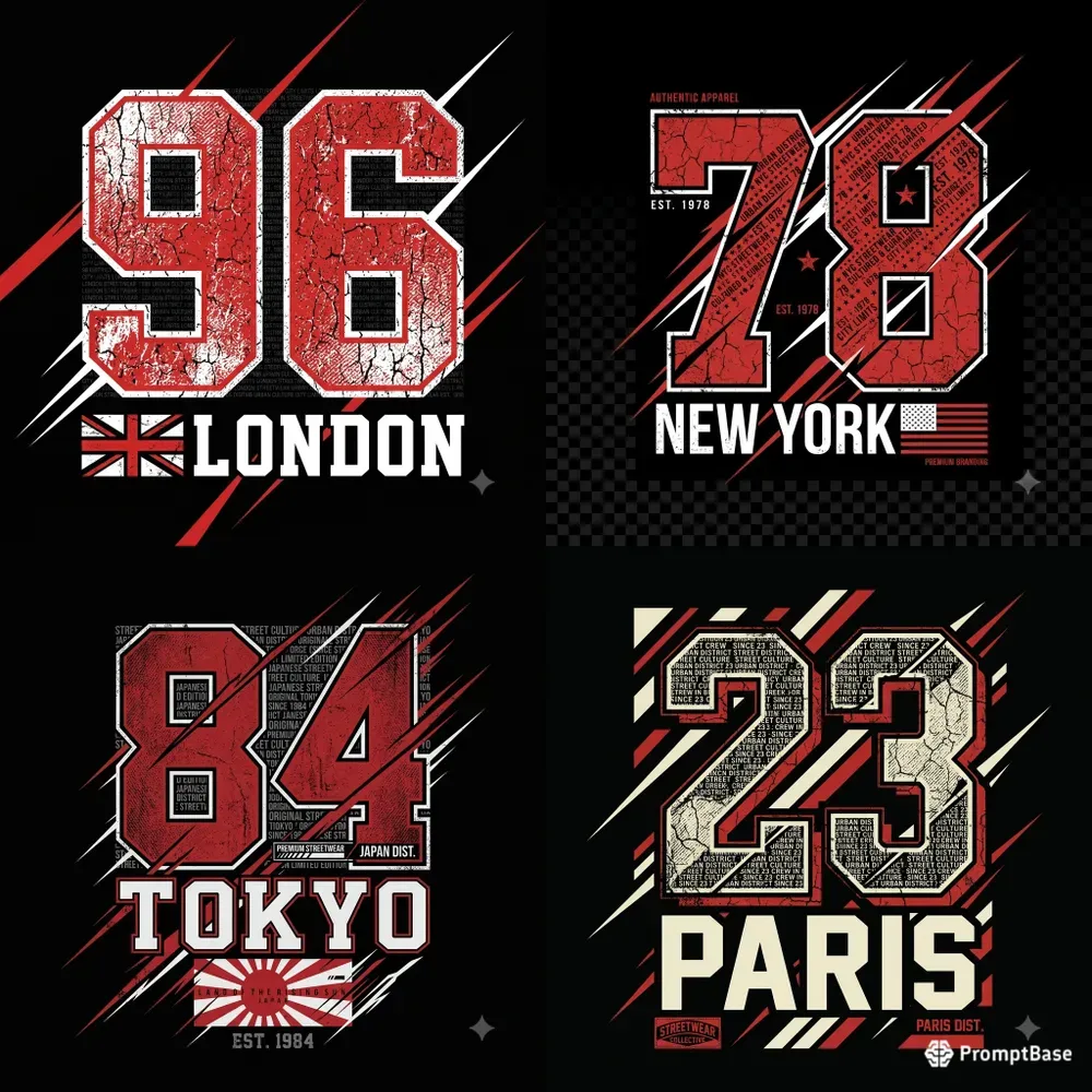 Urban Number Streetwear Generator