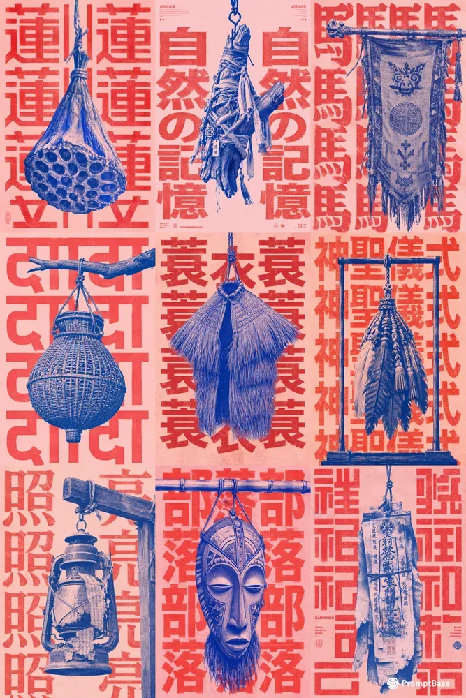 Neo Risograph Culture Posters
