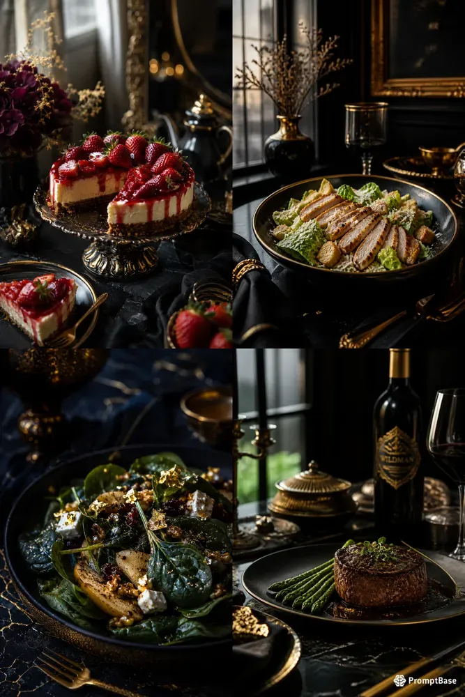 Mysterious Dark Food Photography