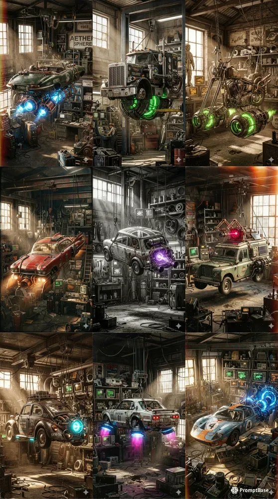 Retrofuturistic Garage Relics