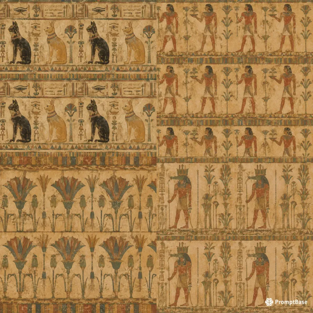 Ancient Egyptian Mural Pattern Generator